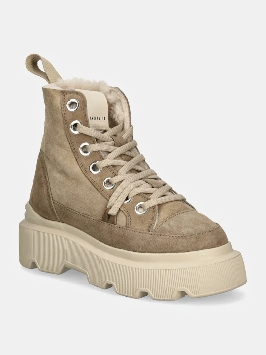 Zdjęcie produktu Inuikii buty zamszowe Matilda Shearling beżowy
