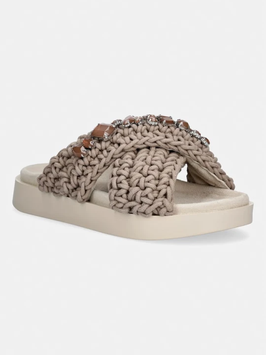 Zdjęcie produktu Inuikii klapki damskie Woven Stones beżowy