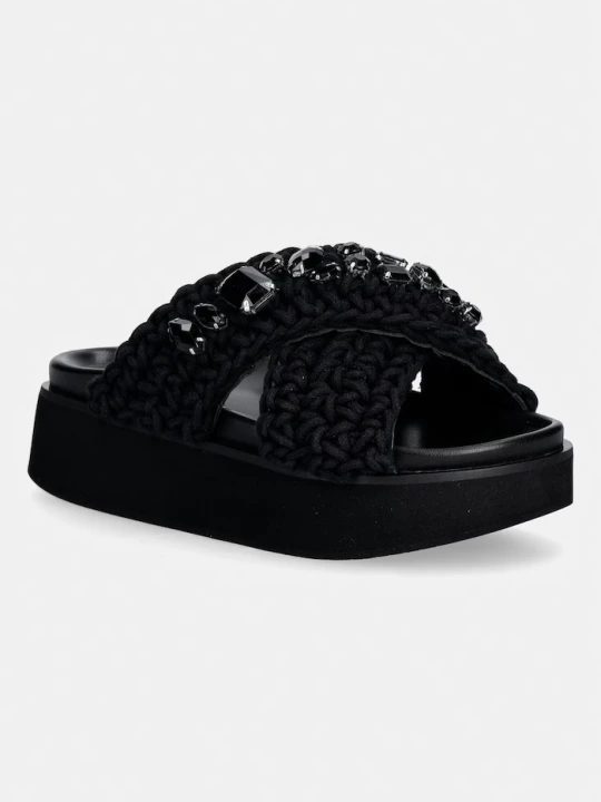 Zdjęcie produktu Inuikii klapki damskie Woven Stones Platform czarny