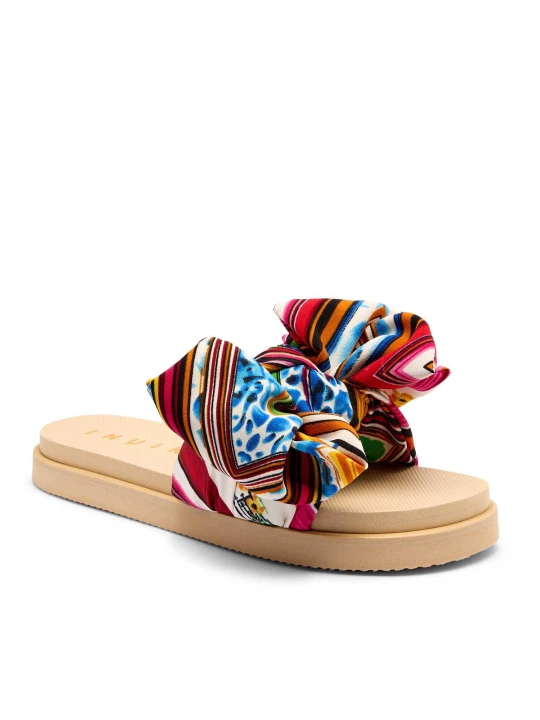 Zdjęcie produktu INUIKII Klapki FOULARD beżowy