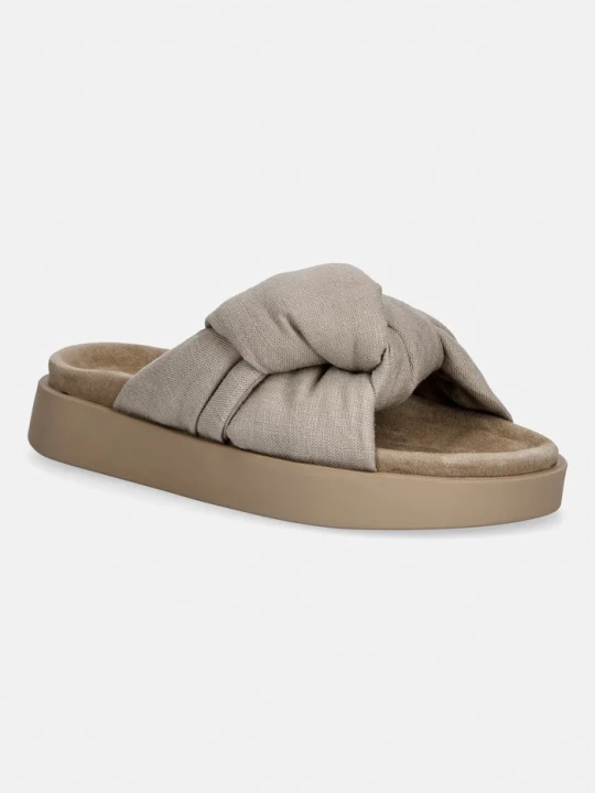Zdjęcie produktu Inuikii klapki Oversized Linen Knot beżowy