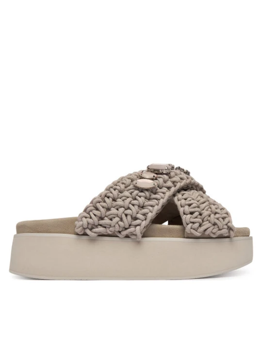 Zdjęcie produktu Inuikii Klapki Woven Stones Platform 1004.005.0043 Szary jasny