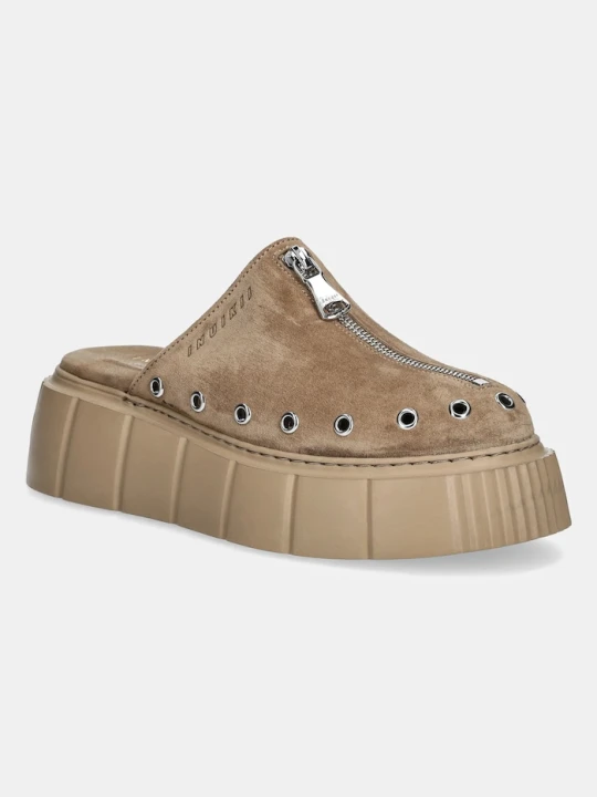 Zdjęcie produktu Inuikii klapki zamszowe Matilda Mule Suede beżowy