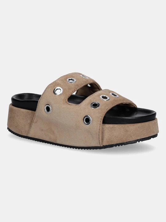 Zdjęcie produktu Inuikii klapki zamszowe Suede Studs brązowy