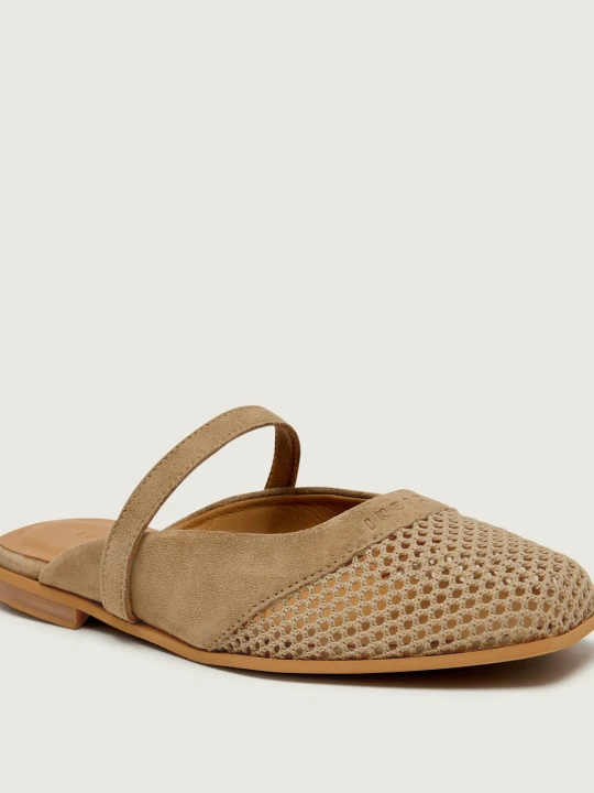 Zdjęcie produktu INUIKII Mule LAZY | zamsz beżowy