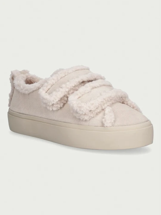 Zdjęcie produktu Inuikii Shearling Low Velcro Pastelle sneakersy damskie zamszowe beżowy