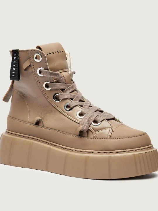Zdjęcie produktu INUIKII Skórzane sneakersy MATILDA brązowy