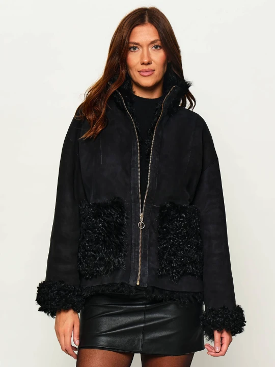 Zdjęcie produktu INUIKII Skórzany dwustronny kożuch | Regular Fit | shearling