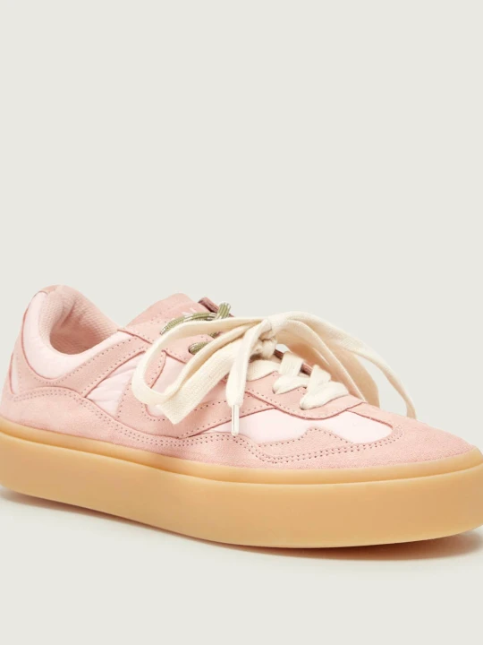 Zdjęcie produktu INUIKII Sneakersy LYNN | zamsz różowy