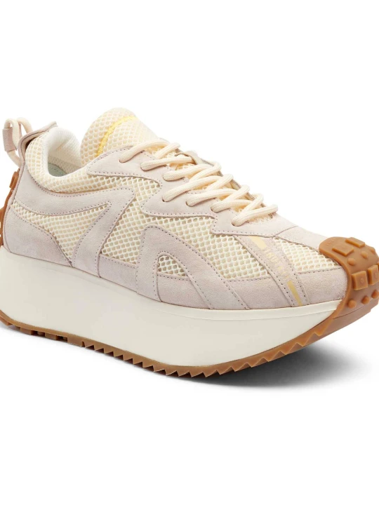 Zdjęcie produktu INUIKII Sneakersy MARIBELLA | z dodatkiem skóry beżowy