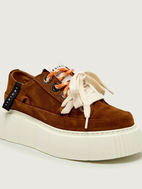 Zdjęcie produktu INUIKII Sneakersy MATILDA | zamsz brązowy