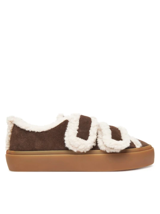 Zdjęcie produktu Inuikii Sneakersy Shearling Low Velcro 1001.001.0231 Brązowy