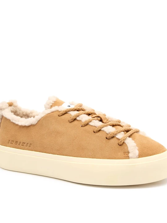 Zdjęcie produktu INUIKII Ocieplane sneakersy | zamsz | shearling beżowy