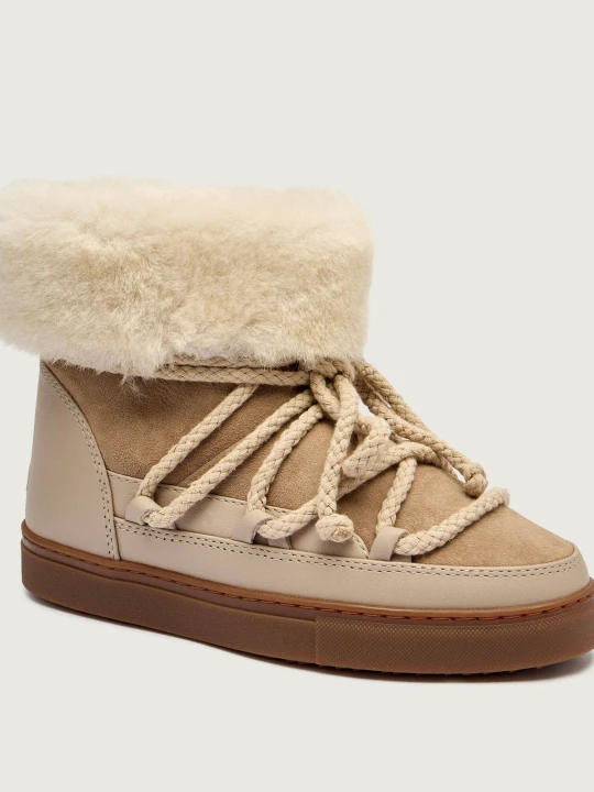 Zdjęcie produktu INUIKII Śniegowce CLASSIC HIGH | shearling | skóra beżowy