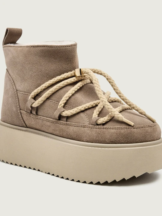 Zdjęcie produktu INUIKII Śniegowce CLASSIC LOW PLATFORM | zamsz beżowy
