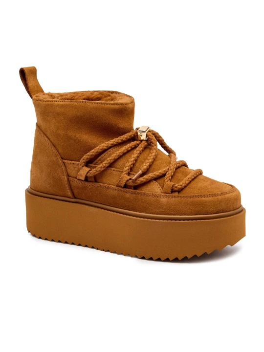 Zdjęcie produktu INUIKII Śniegowce CLASSIC LOW PLATFORM | zamsz brązowy
