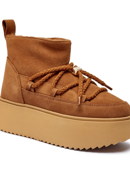 Zdjęcie produktu INUIKII Śniegowce CLASSIC LOW PLATFORM | zamsz brązowy
