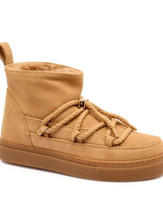 Zdjęcie produktu INUIKII Śniegowce Classic Low | zamsz | wełna piaskowy