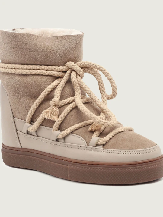 Zdjęcie produktu INUIKII Śniegowce Classic Wedge | zamsz beżowy