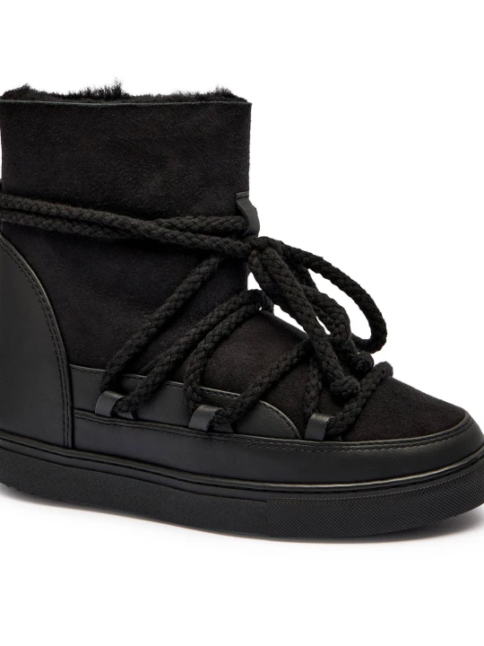 Zdjęcie produktu INUIKII Śniegowce CLASSIC WEDGE | zamsz czarny
