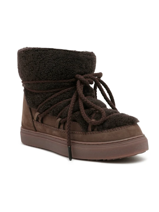 Zdjęcie produktu INUIKII Śniegowce CURLY | shearling | zamsz brązowy