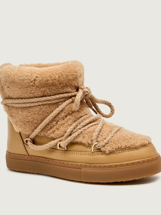Zdjęcie produktu INUIKII Śniegowce CURLY | skóra | shearling beżowy