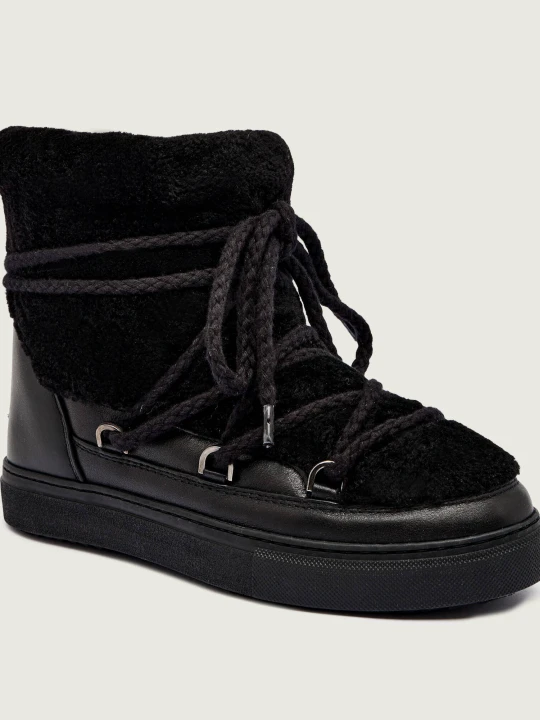 Zdjęcie produktu INUIKII Śniegowce CURLY | skóra | shearling czarny
