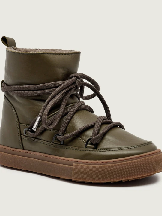 Zdjęcie produktu INUIKII Śniegowce FULL LEATHER | skóra oliwkowy