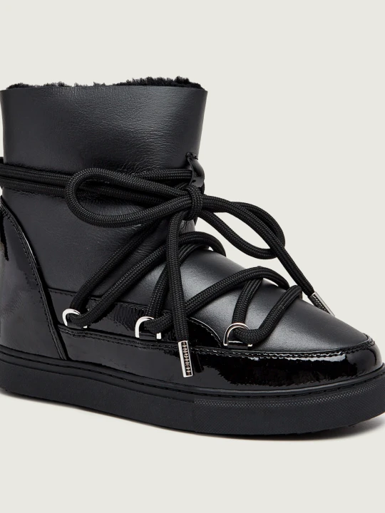Zdjęcie produktu INUIKII Śniegowce Gloss Wedge | skóra czarny
