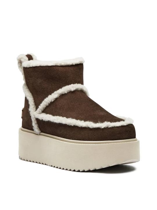 Zdjęcie produktu INUIKII Śniegowce Inuikii X Coccinelle Classic Low | shearling | zamsz brązowy