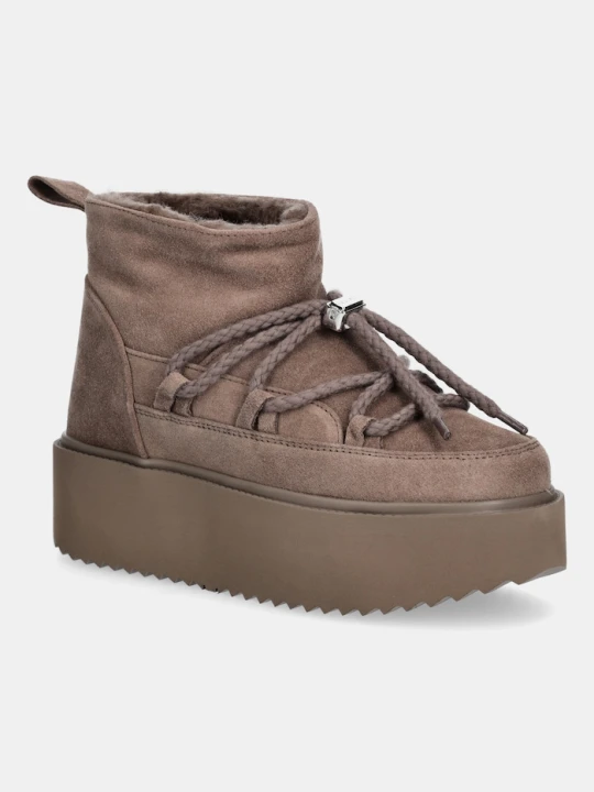 Zdjęcie produktu Inuikii śniegowce zamszowe Classic Low Platform brązowy
