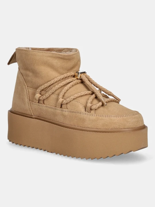 Zdjęcie produktu Inuikii śniegowce zamszowe Classic Low Platform beżowy
