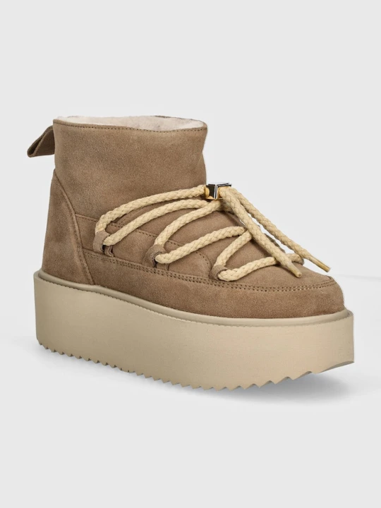 Zdjęcie produktu Inuikii śniegowce zamszowe Classic Low Platform beżowy