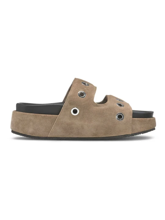 Zdjęcie produktu Inuikii SUEDE STUDS Klapki damskie Brązowy