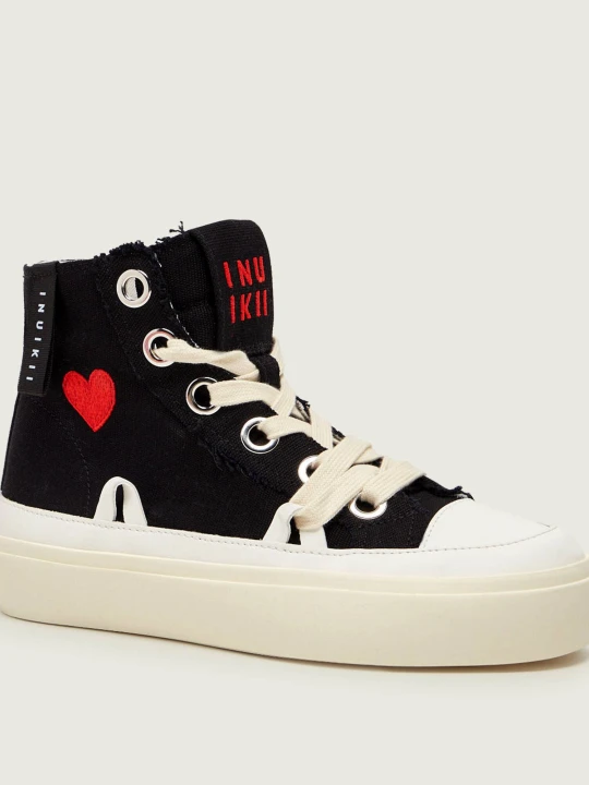 Zdjęcie produktu INUIKII Trampki MATILDA HIGH TOP DISTRESSED czarny