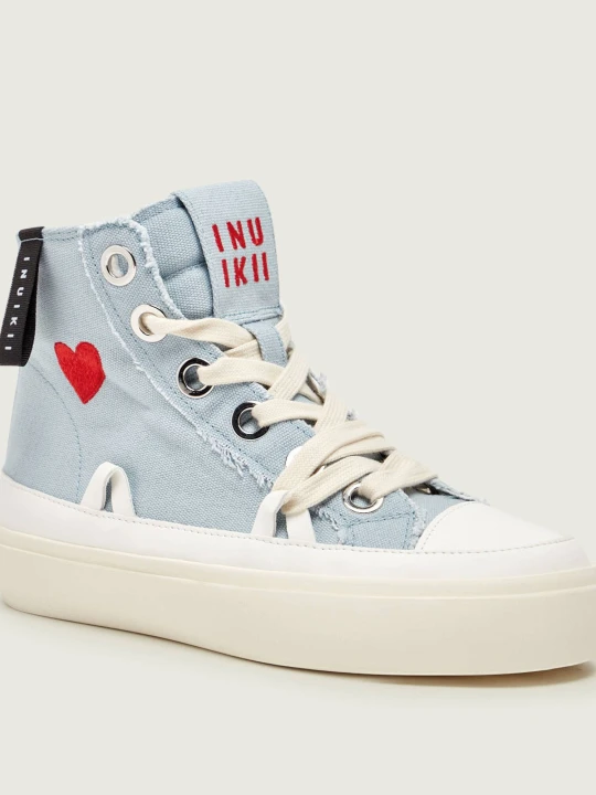 Zdjęcie produktu INUIKII Trampki Matilda High Top Distressed błękitny