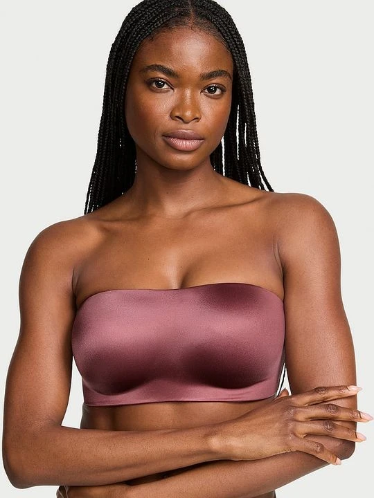Zdjęcie produktu Invisible by Victoria's Secret Biustonosz push-up bez ramiączek i bez fiszbin Bandeau Różowy