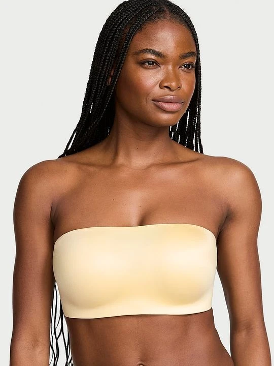 Zdjęcie produktu Invisible by Victoria's Secret Biustonosz push-up bez ramiączek i bez fiszbin Bandeau Żółty