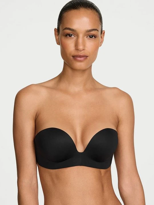 Zdjęcie produktu Invisible by Victoria's Secret Biustonosz push-up bez ramiączek powiększający o 2 rozmiary Bombshell Czarny