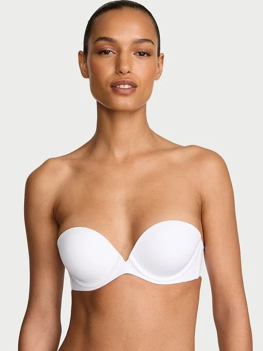 Zdjęcie produktu Invisible by Victoria's Secret Biustonosz push-up bez ramiączek Strapless Biały