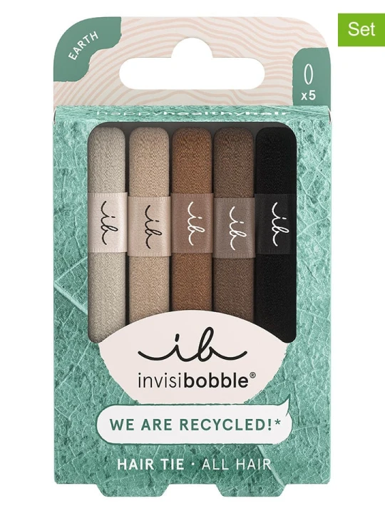 Zdjęcie produktu Invisibobble Gumki (10 szt.) w kolorze jasnobrązowo-beżowo-kremowym rozmiar: onesize