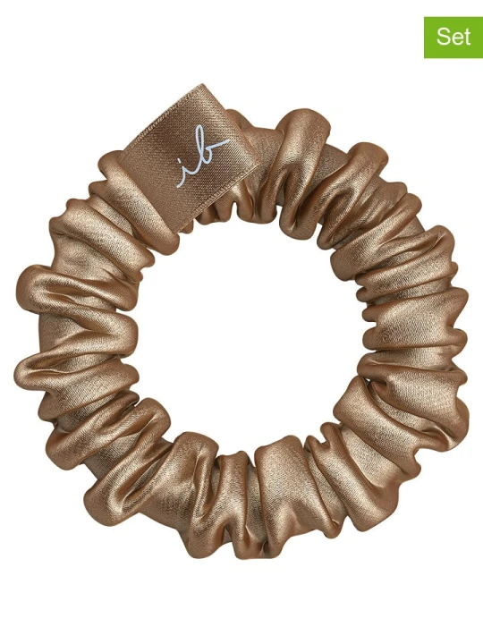 Zdjęcie produktu Invisibobble Gumki (4 szt.) "Sprunchie Slim" w kolorze jasnobrązowo-czarnym rozmiar: onesize