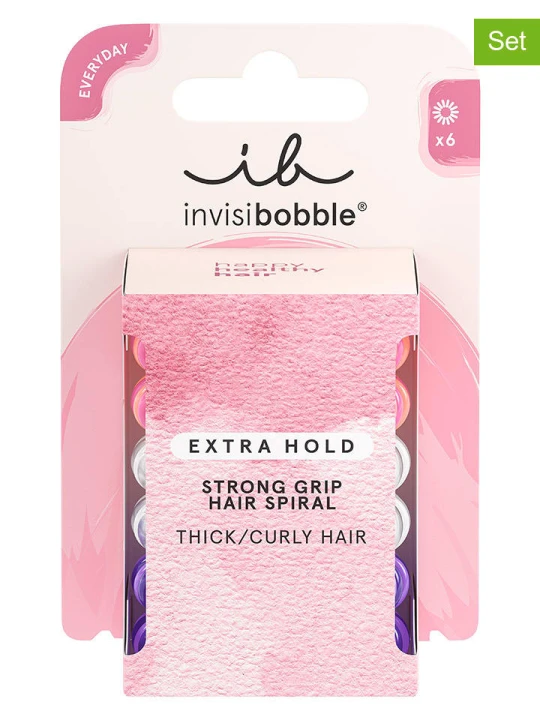 Zdjęcie produktu Invisibobble Gumki spiralne (12 szt.) "Extra Hold" w różnych kolorach rozmiar: onesize