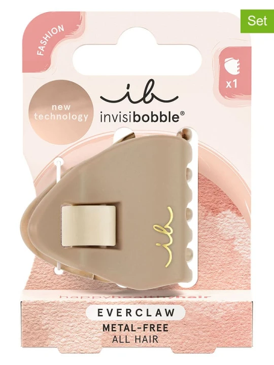 Zdjęcie produktu Invisibobble Spinki do włosów (2 szt.) w kolorze beżowym rozmiar: onesize