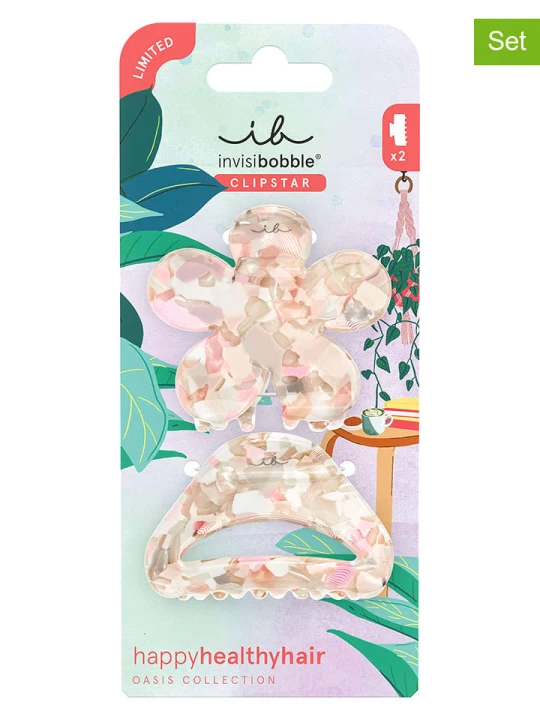 Zdjęcie produktu Invisibobble Spinki do włosów (4 szt.) w kolorze beżowo-jasnoróżowym rozmiar: onesize
