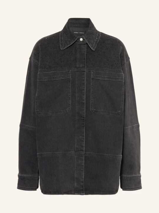 Zdjęcie produktu Inwear Kurtka Dżinsowa Junaiw Z Kamieniami Ozdobnymi grau 900012851 DARK GREY WASH DENIM