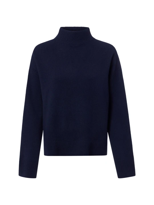 Zdjęcie produktu IPURI bluzka z wełny merynosowej z domieszką kaszmiru Kobiety Wełna merino niebieski