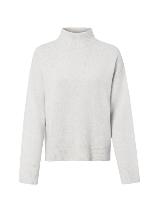Zdjęcie produktu IPURI bluzka z wełny merynosowej z domieszką kaszmiru Kobiety Wełna merino szary