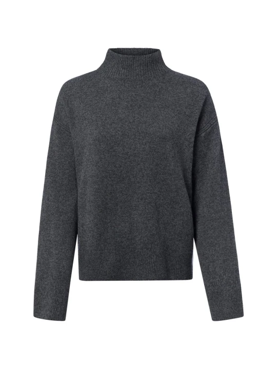 Zdjęcie produktu IPURI bluzka z wełny merynosowej z domieszką kaszmiru Kobiety Wełna merino szary