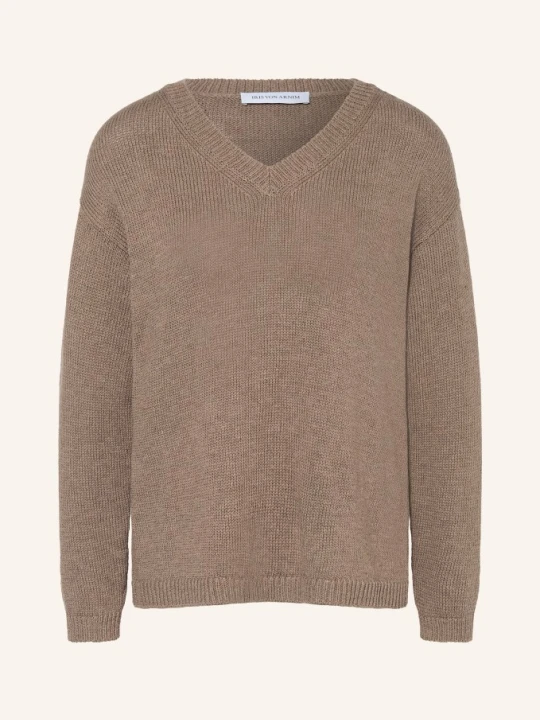 Zdjęcie produktu Iris Von Arnim Sweter Diona Z Jedwabiem I Lnem beige